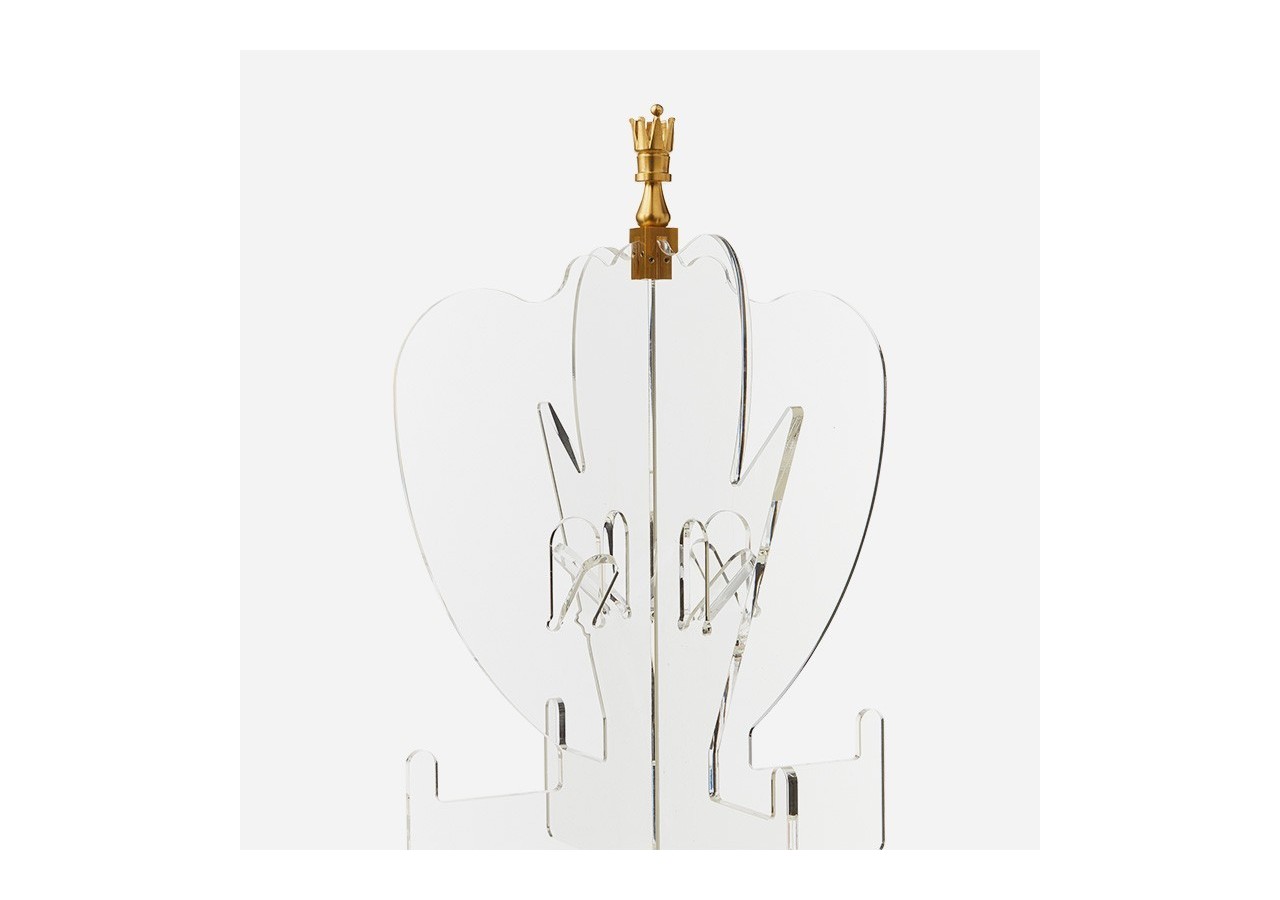 Porte manteau plexiglas transparent - S-DROY070A0101 - Soldidesign