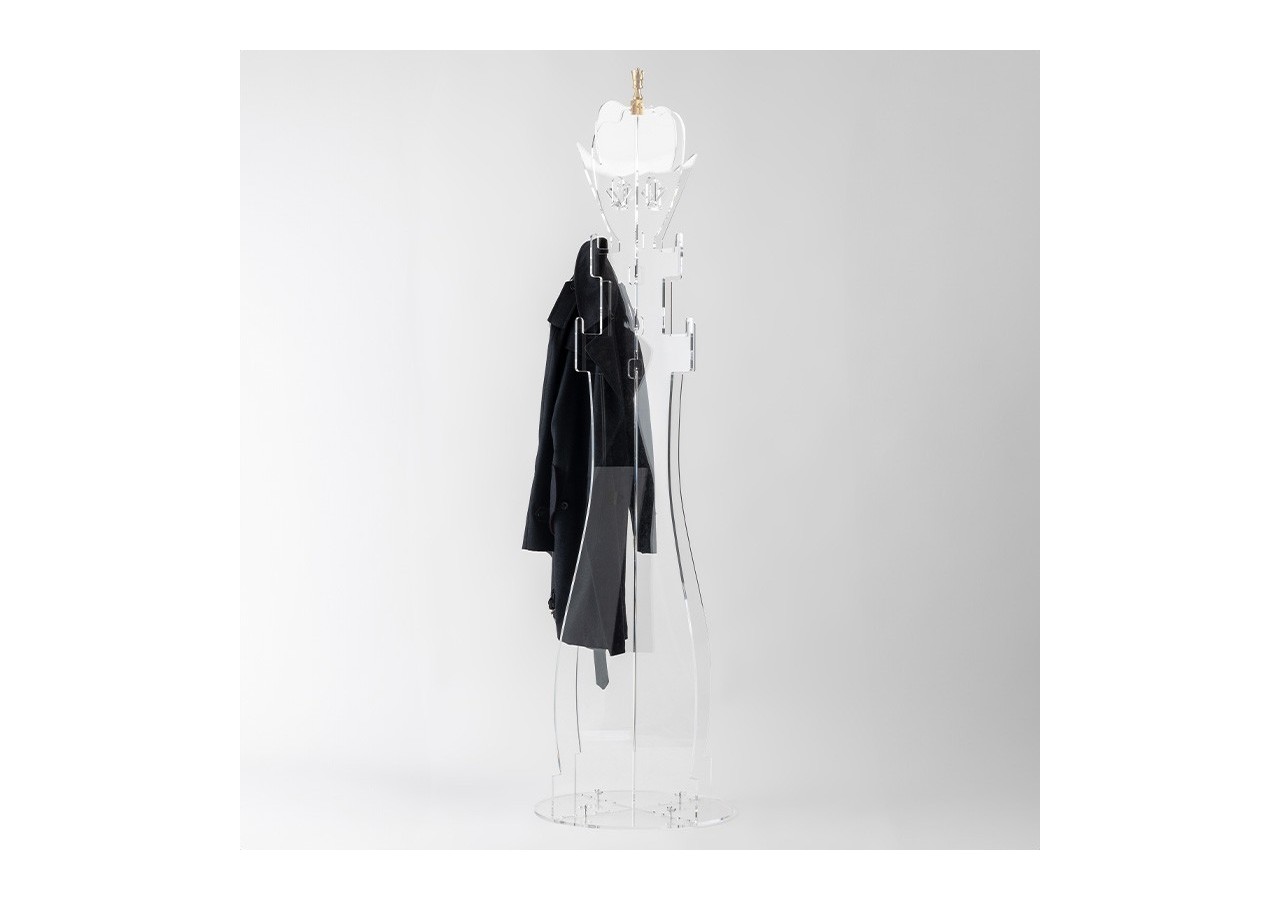 Porte manteau plexiglas transparent - S-DROY070A0101 - Soldidesign