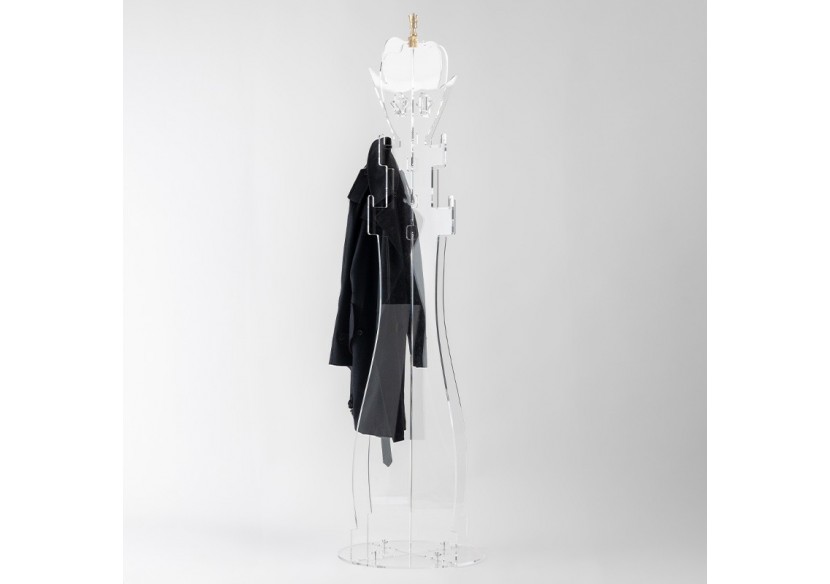 Porte manteau plexiglas transparent - S-DROY070A0101 - Soldidesign