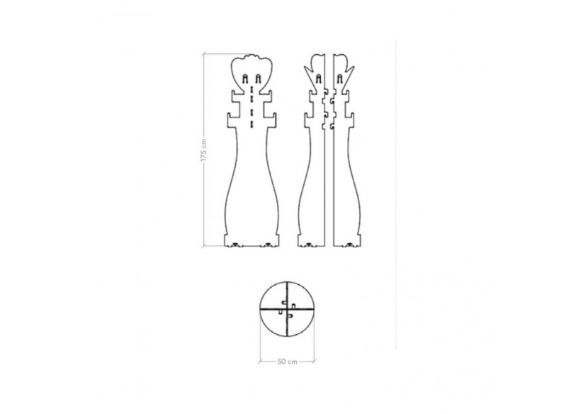 Porte manteau plexiglas transparent - S-DROY070A0101 - Soldidesign