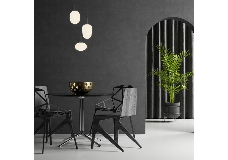 Suspension Glass OPL Opal+Noir, 3xE14 - BV01-00106 - Braytron 2