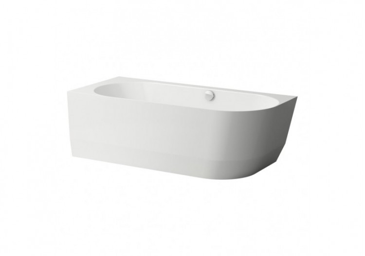 Baignoire avec angle à gauche Laufen pro Blanc 1800 x 800 x 590 mm - H2449560000001 - Laufen