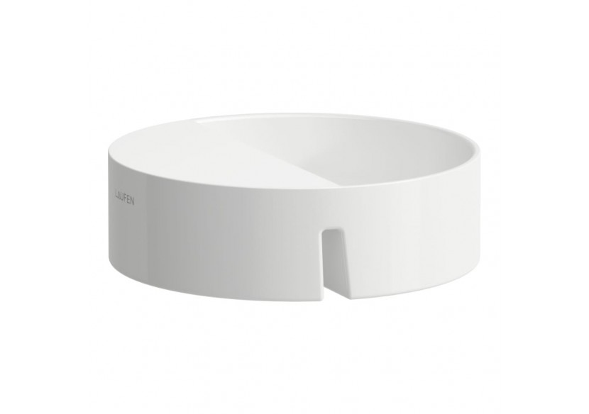 Plateau de rangement rond pour rebord baignoire Sonar Blanc - H2933400000001 - Laufen