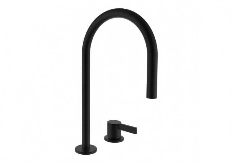 Mitigeur de lavabo 2 trous bec orientable 166 mm sans vidage Kartell - H3113320812201 - Laufen