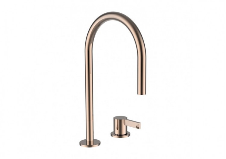 Mitigeur de lavabo 2 trous bec orientable 166 mm sans vidage Kartell - H3113320822201 - Laufen