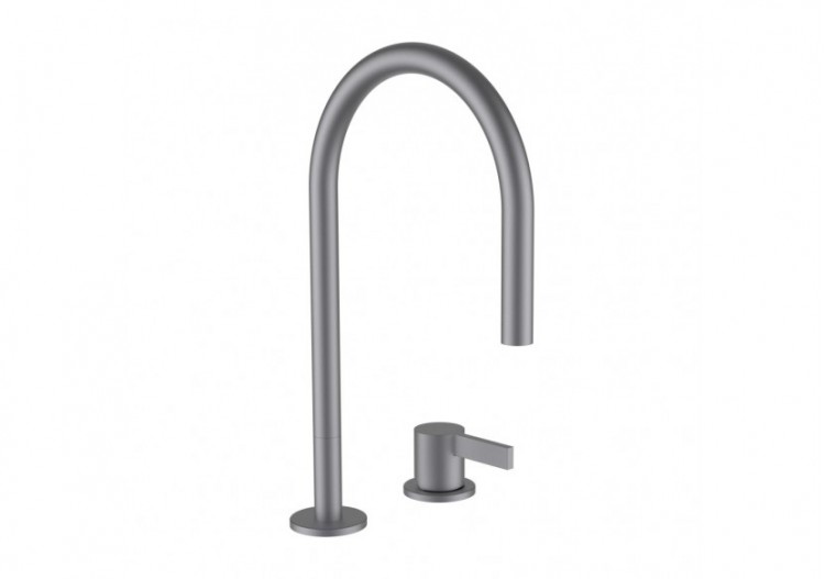 Mitigeur de lavabo 2 trous bec orientable 166 mm sans vidage Kartell - H3113320902201 - Laufen