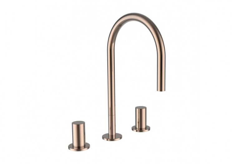 Mitigeur de lavabo 3 trous bec orientable 166 mm sans vidage Kartell - H3123330822201 - Laufen