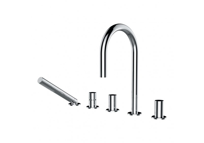 Mélangeur 5 voies pour baignoire indépendante bec de 173 mm Kartell - H3223350042821 - Laufen