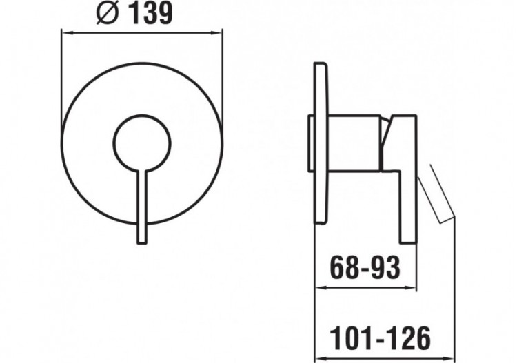 Mitigeurs de douche Kartell - H3313360810001 - Laufen 2