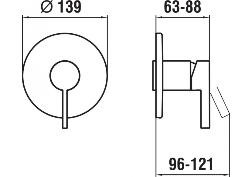 Mitigeurs de douche Kartell - H3313360900001 - Laufen