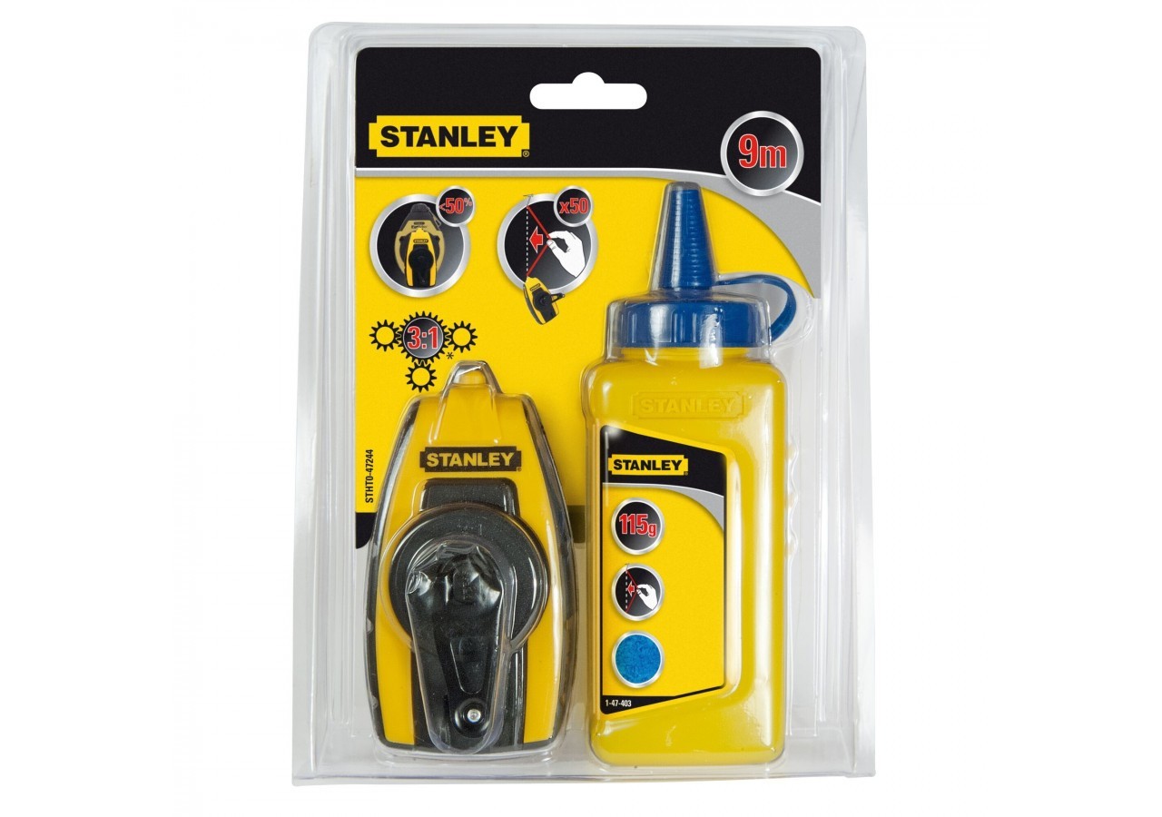 KIT CORDEAU TRACEUR 9M COMPACT + POUDRE - STHT0-47244 - Stanley