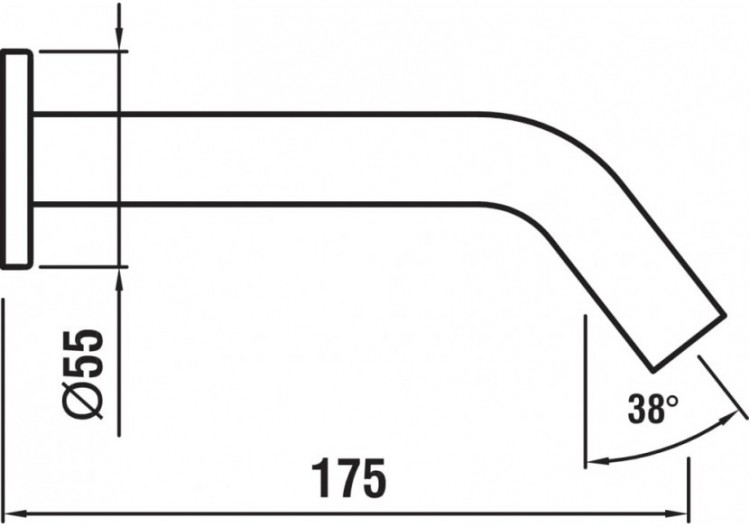 Bec mural 175 mm Kartell - H3713300010601 - Laufen 2