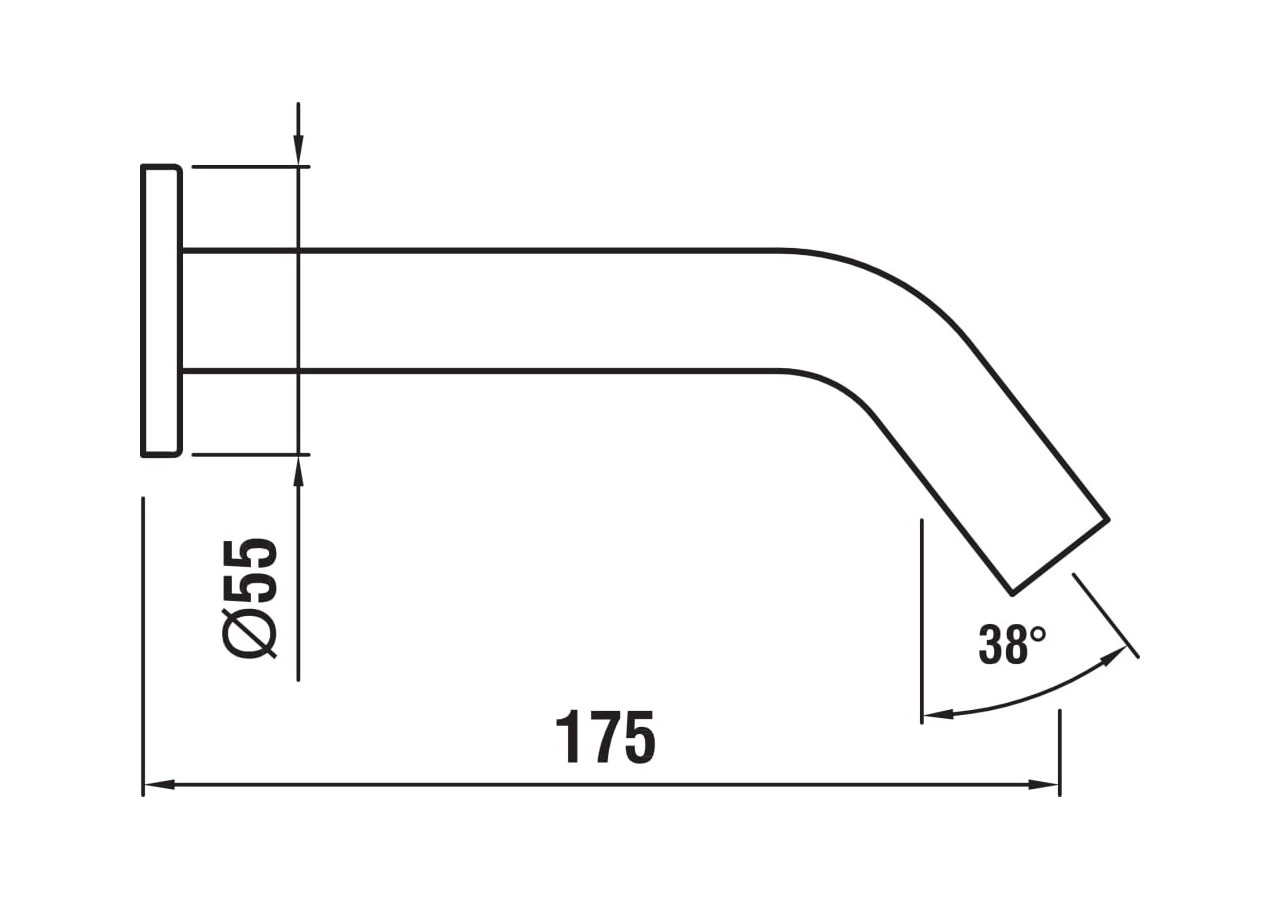 Bec mural 175 mm Kartell - H3713300040601 - Laufen