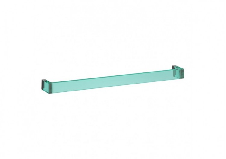 Porte-serviettes 'Rail' 600 mm plastique Kartell Vert émeraude - H3813320920001 - Laufen