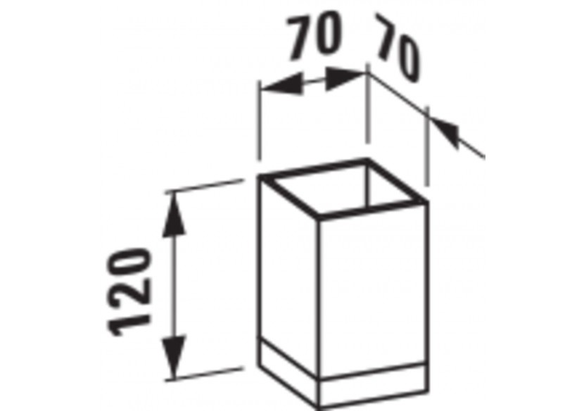 Gobelets 'Boxy' matière plastique Kartell Rose poudré - H3823300930001 - Laufen