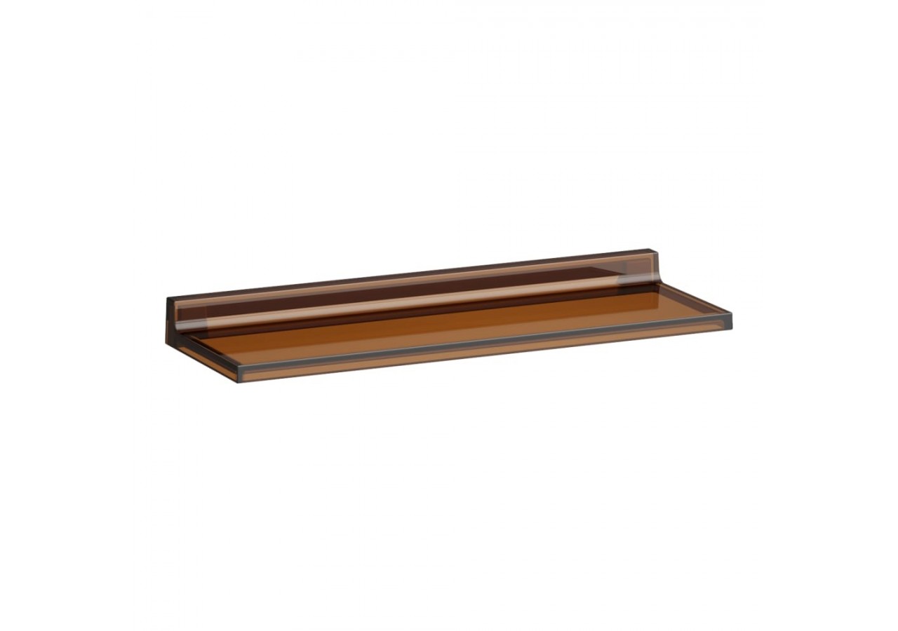 Tablette murale 'Shelfish' plastique Kartell Ambre 450 x 155 x 40 mm - H3853300810001 - Laufen