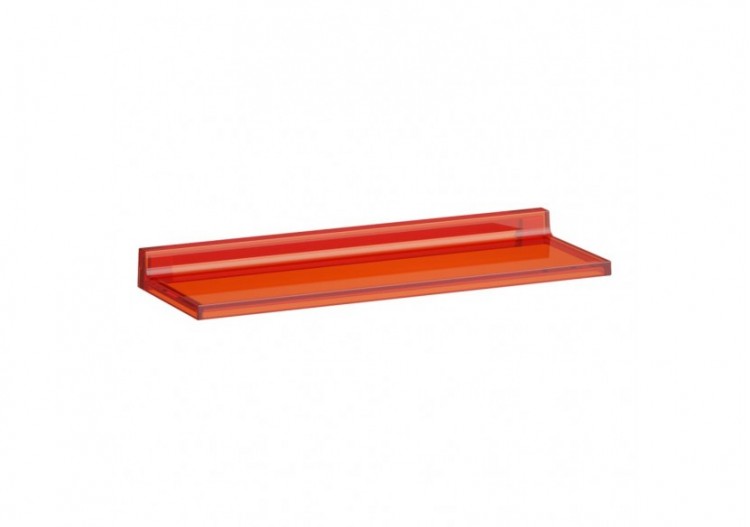 Tablette murale 'Shelfish' plastique Kartell Orange tangerine 450 x 155 x 40 mm - H3853300820001 - Laufen
