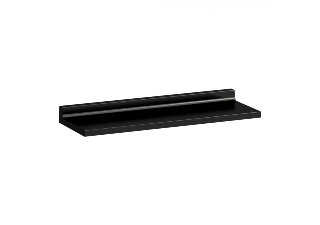 Tablette murale 'Shelfish' plastique Kartell Noir opaque 450 x 155 x 40 mm - H3853300910001 - Laufen