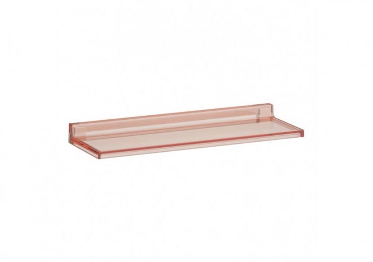 Tablette murale 'Shelfish' plastique Kartell Rose poudré 450 x 155 x 40 mm - H3853300930001 - Laufen