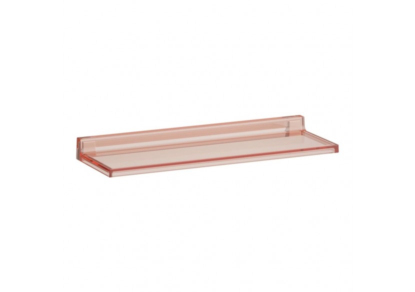 Tablette murale 'Shelfish' plastique Kartell Rose poudré 450 x 155 x 40 mm - H3853300930001 - Laufen