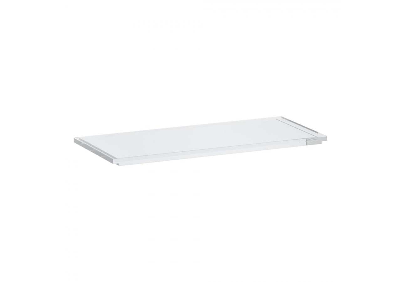 Tablette pour lavabo plastique Kartell Transparent cristal 460 x 200 x 15 mm - H3853310840001 - Laufen