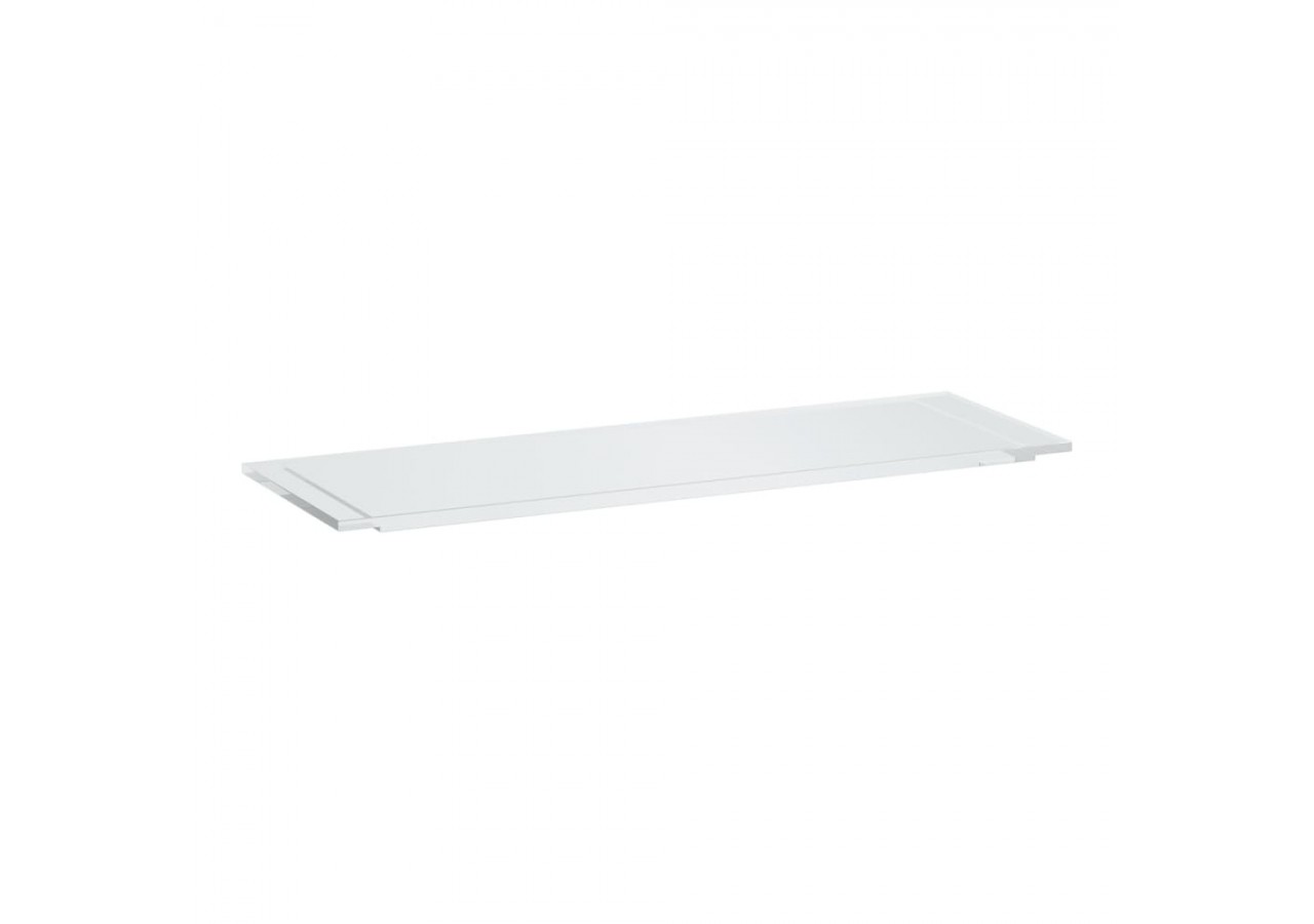 Tablette pour baignoire plastique Kartell Transparent cristal 750 x 250 x 15 mm - H3853320840001 - Laufen