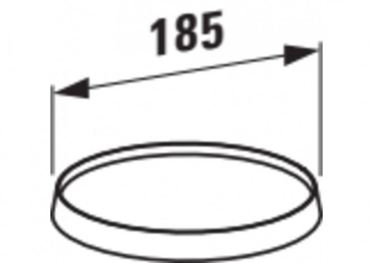 Tablette murale avec disque plastique transparent cristal Kartell Chromé - H3853330040001 - Laufen 2