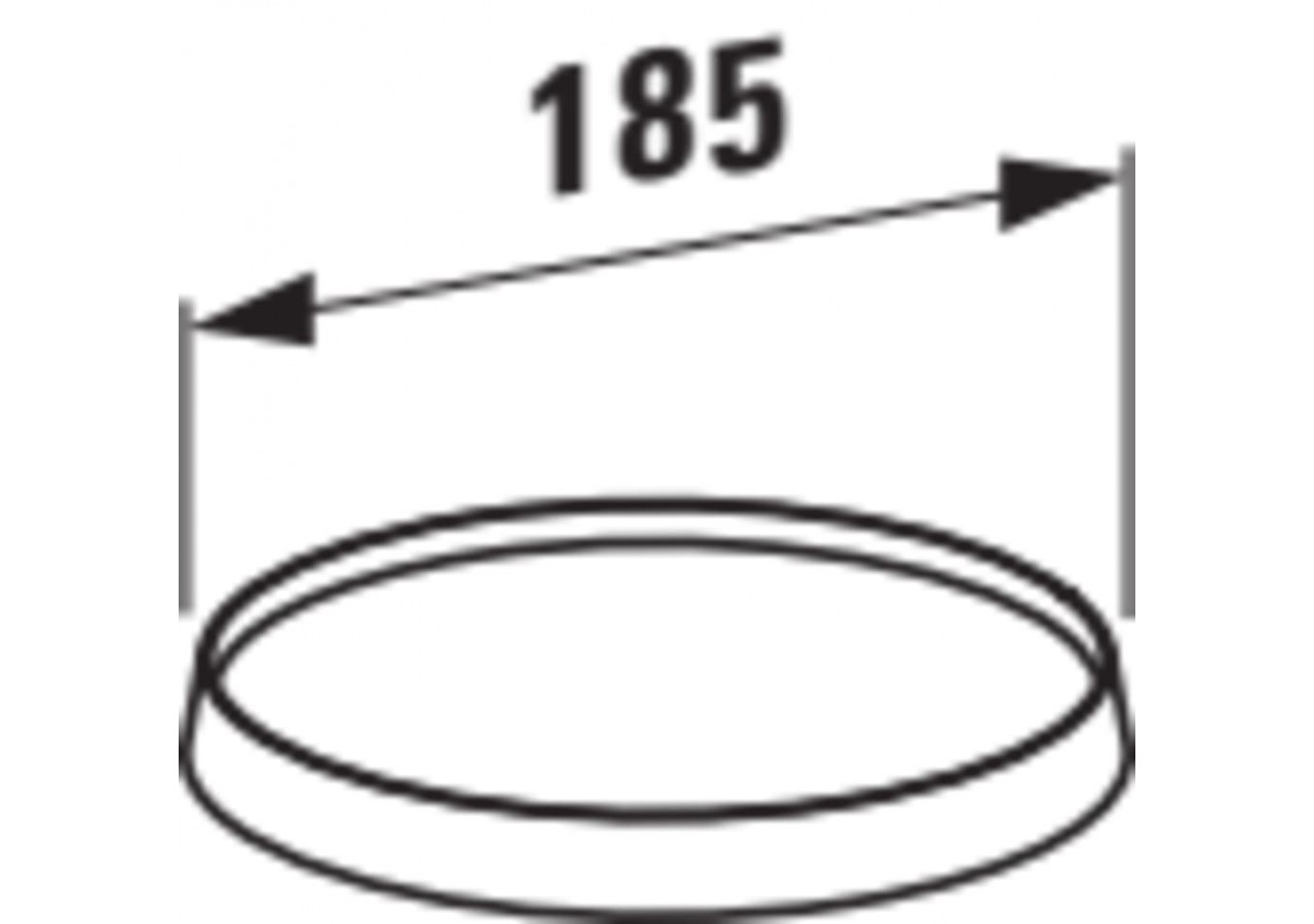 Tablette murale avec disque plastique transparent cristal Kartell Chromé - H3853330040001 - Laufen