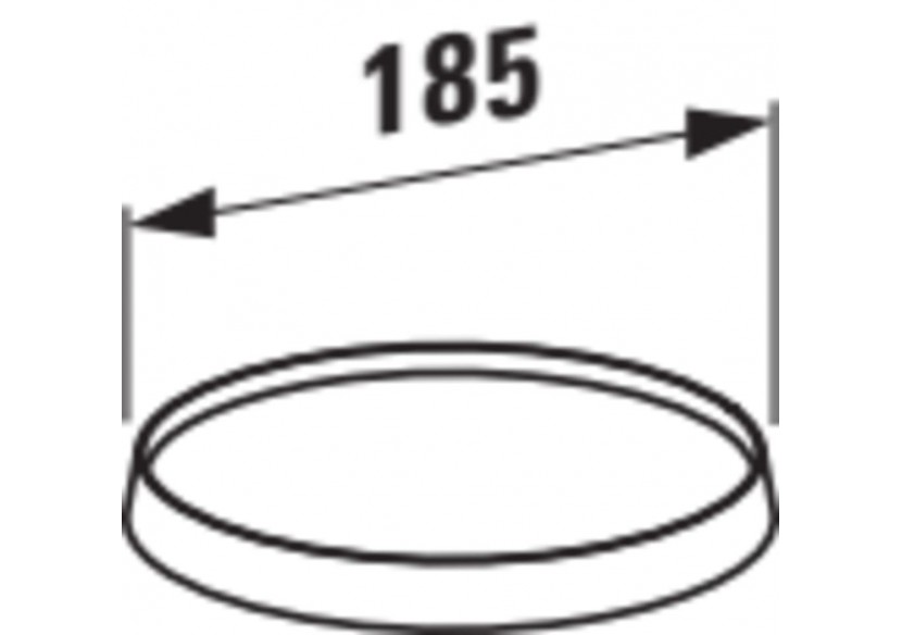 Tablette murale avec disque plastique transparent cristal Kartell Chromé - H3853330040001 - Laufen