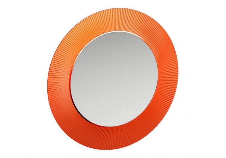 Miroir 'All saints' plastique Kartell Orange tangerine 780 x 40 x 780 mm - H3863310820001 - Laufen