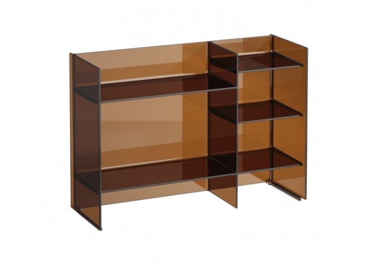 Étagère 'Sound-rack' plastique Kartell Ambre 750 x 260 x 530 mm - H3893310810001 - Laufen