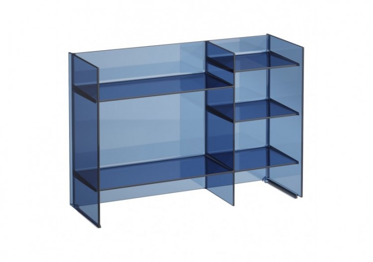 Étagère 'Sound-rack' plastique Kartell Bleu 750 x 260 x 530 mm - H3893310830001 - Laufen