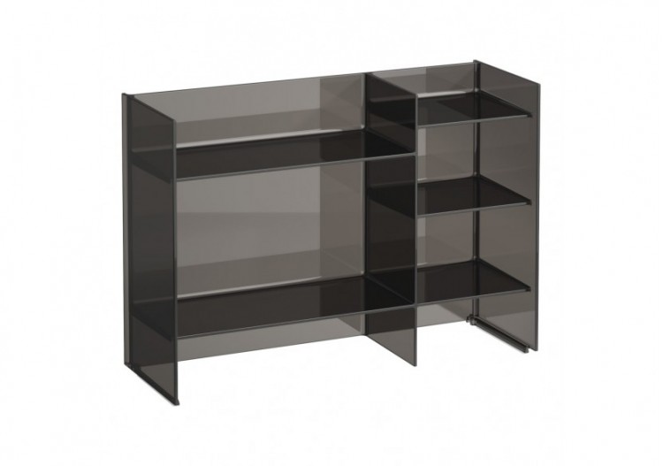 Étagère 'Sound-rack' plastique Kartell Fumé 750 x 260 x 530 mm - H3893310850001 - Laufen