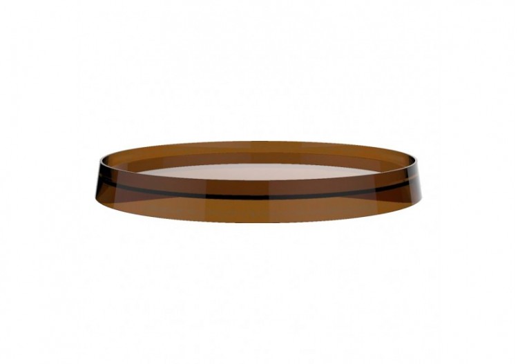 Disque plastique de couleur pour tablette ronde et porte-papier Kartell Ambre 275 x 275 x 15 mm - H3983350810021 - Laufen