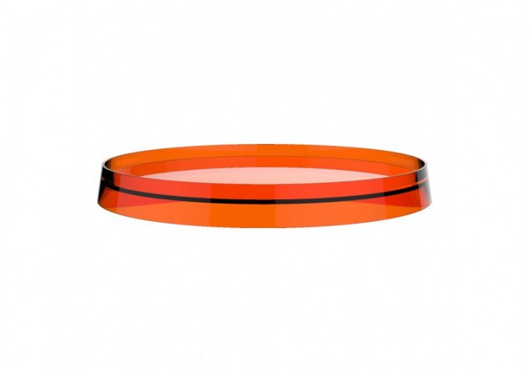 Disque plastique de couleur pour tablette ronde et porte-papier Kartell Orange tangerine - H3983350820021 - Laufen