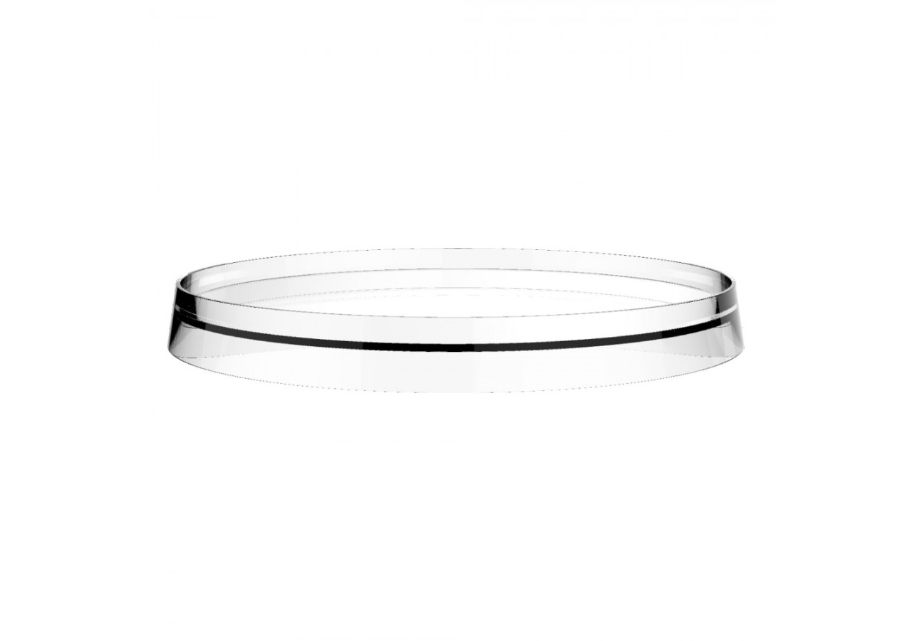 Disque plastique de couleur pour tablette ronde et porte-papier Kartell Transparent cristal - H3983350840021 - Laufen