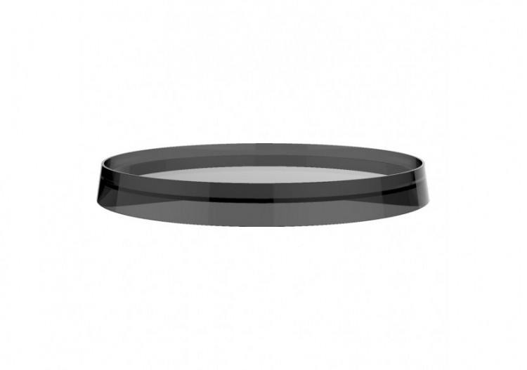 Disque plastique de couleur pour tablette ronde et porte-papier Kartell Fumé 185 x 185 x 15 mm - H3983350850011 - Laufen