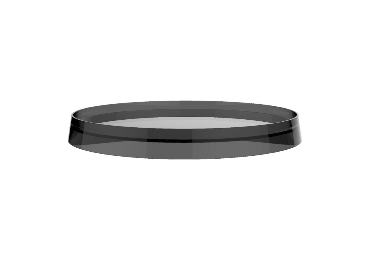 Disque plastique de couleur pour tablette ronde et porte-papier Kartell Fumé 185 x 185 x 15 mm - H3983350850011 - Laufen