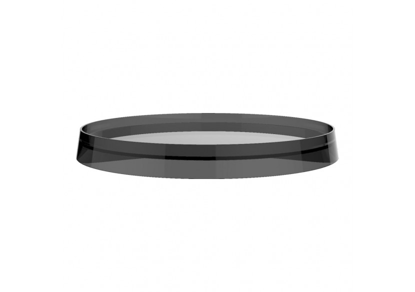 Disque plastique de couleur pour tablette ronde et porte-papier Kartell Fumé 275 x 275 x 15 mm - H3983350850021 - Laufen