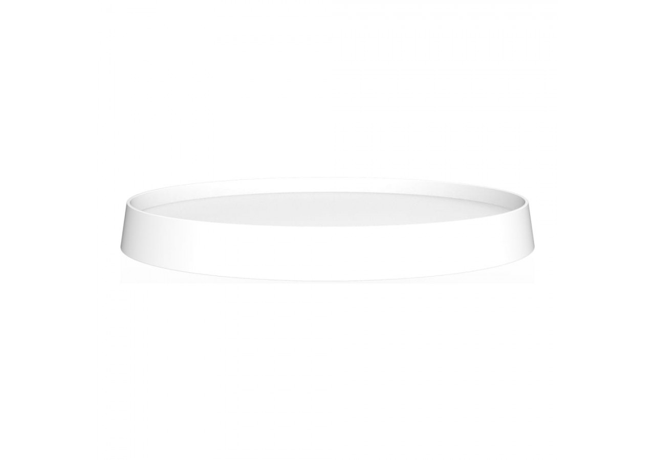 Disque plastique de couleur pour tablette ronde et porte-papier Kartell Blanc opaque - H3983350900021 - Laufen