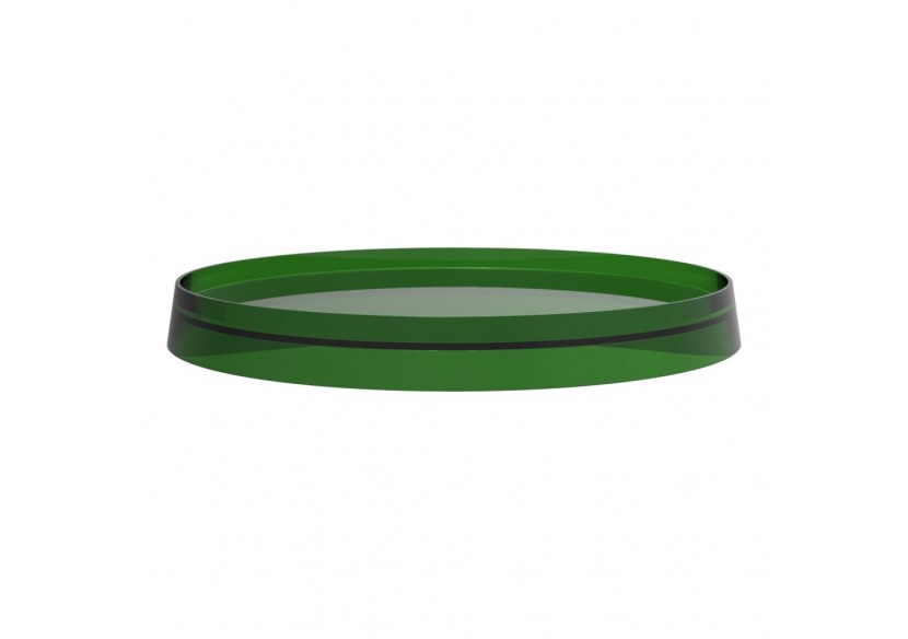 Disque plastique de couleur pour tablette ronde et porte-papier Kartell Vert émeraude - H3983350920011 - Laufen