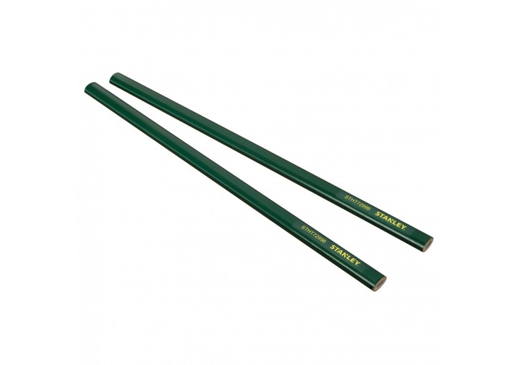 CRAYON DE MACON 30CM CORPS VERT - CARTE 2 PCS - STHT0-72998 - Stanley