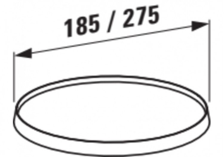 Disque plastique de couleur pour tablette ronde et porte-papier Kartell Rose poudré - H3983350930011 - Laufen 2