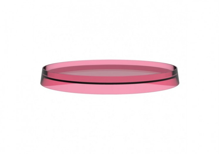 Disque plastique de couleur pour tablette ronde et porte-papier Kartell Rose poudré - H3983350930021 - Laufen