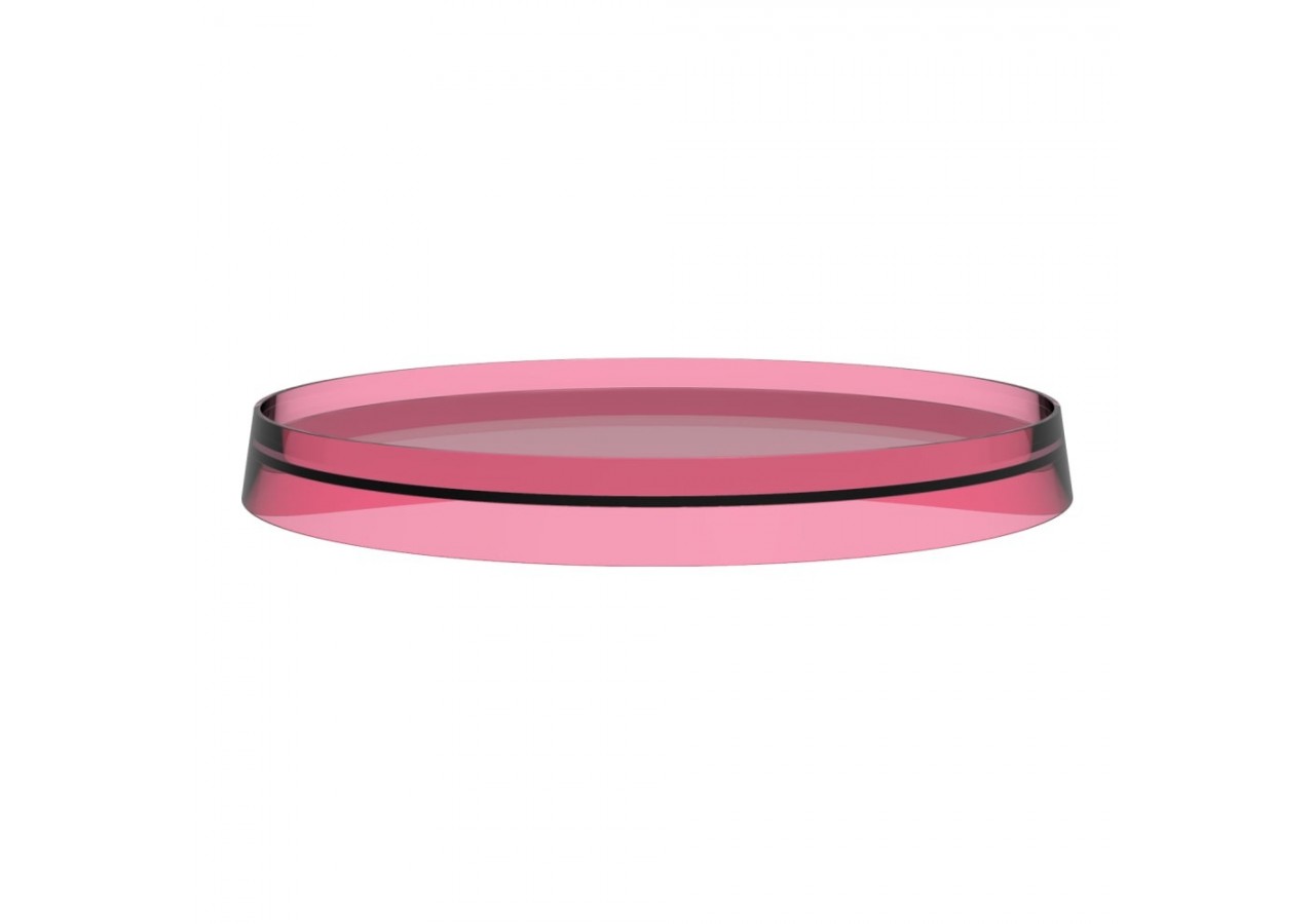 Disque plastique de couleur pour tablette ronde et porte-papier Kartell Rose poudré - H3983350930021 - Laufen