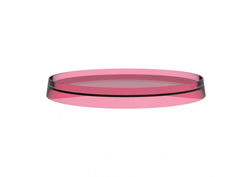 Disque plastique de couleur pour tablette ronde et porte-papier Kartell Rose poudré - H3983350930021 - Laufen