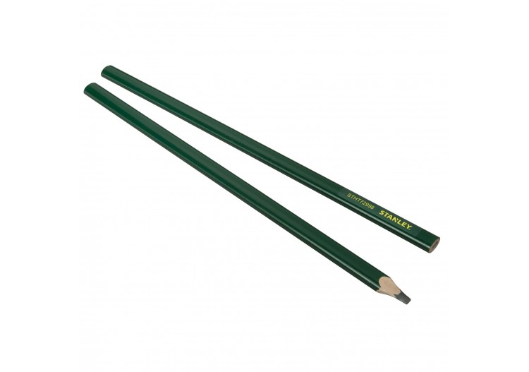 CRAYON DE MACON 30CM CORPS VERT - CARTE 2 PCS - STHT0-72998 - Stanley 2