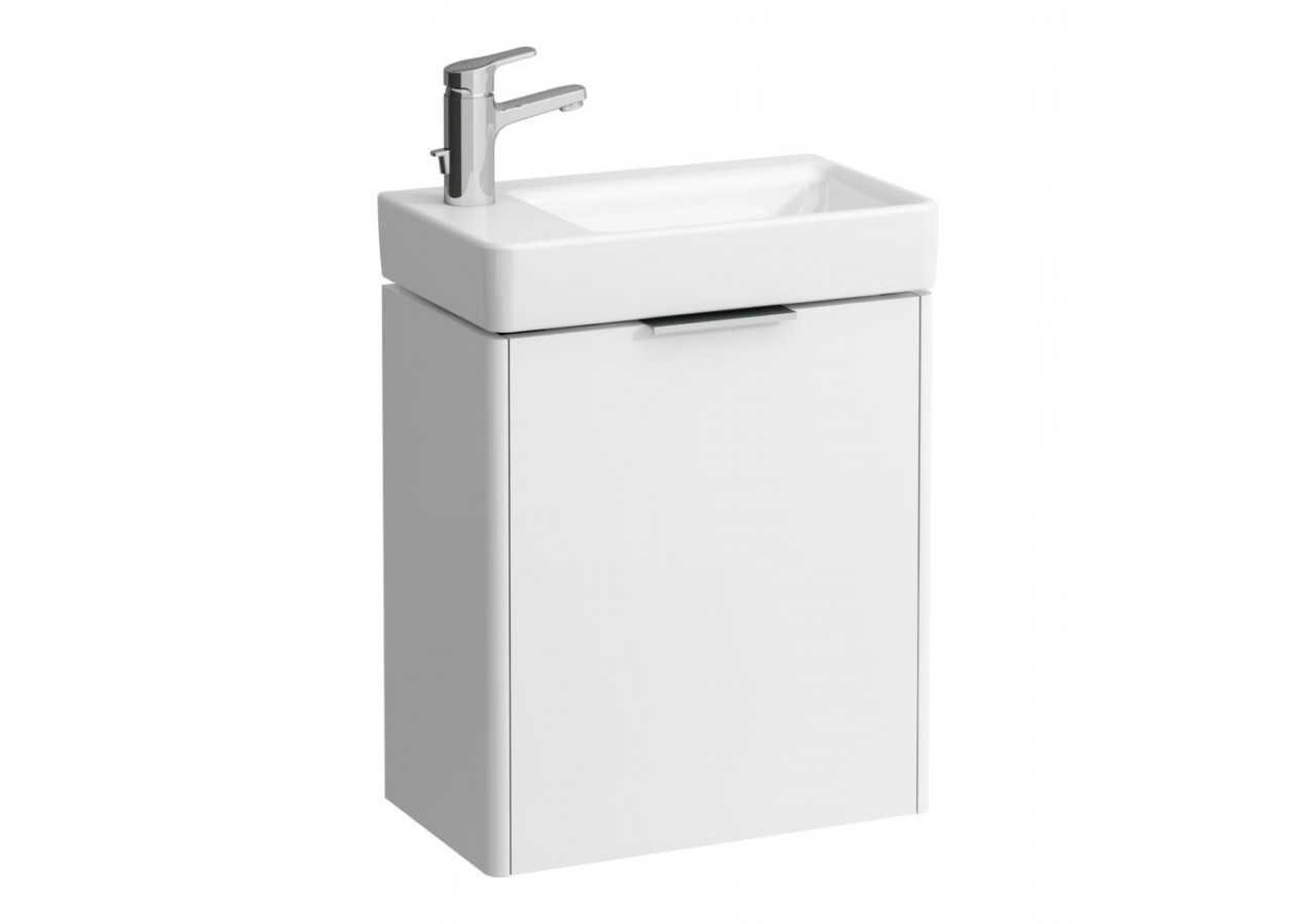 Meuble sous lavabo 1 porte Base Blanc mat 470 x 265 x 530 mm - H4021011102601 - Laufen