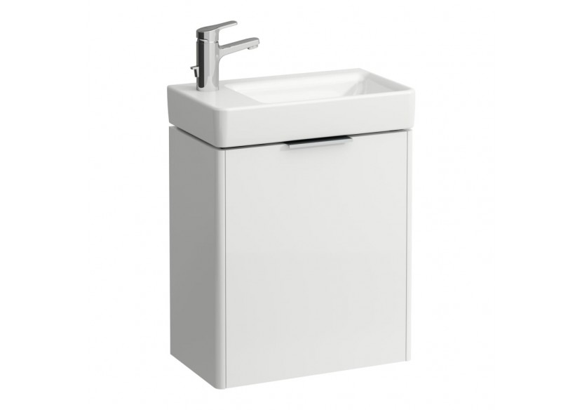 Meuble sous lavabo 1 porte Base Blanc brillant 470 x 265 x 530 mm - H4021011102611 - Laufen