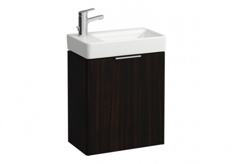 Meuble sous lavabo 1 porte Base Orme foncé 470 x 265 x 530 mm - H4021011102631 - Laufen